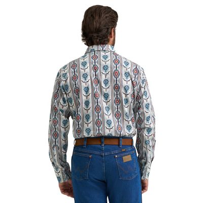 Image showing 1 th Wrangler Men's Checotah Long Sleeve Snap Shirt