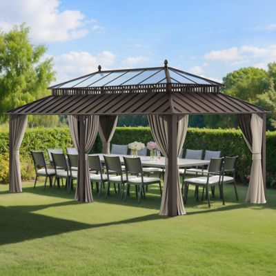Image showing  20 ft. x 12 ft. Kingston PC Top Rectangular Gazebo