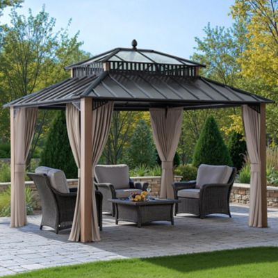 Image showing  12 ft. x 10 ft. Kingston PC Top Rectangular Gazebo