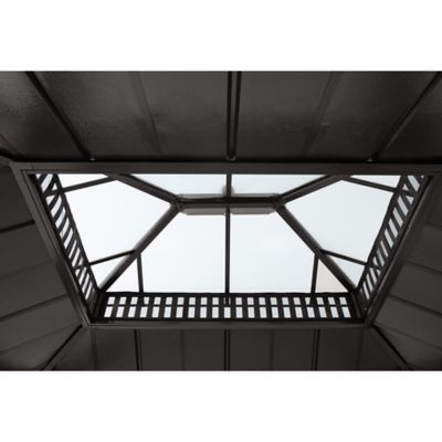 Image showing 3 th Sunjoy 12 ft. x 10 ft. Kingston PC Top Rectangular Gazebo