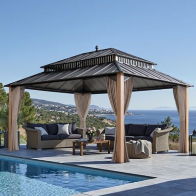 Image showing  16 ft. x 12 ft. Kingston Hardtop Rectangular Gazebo
