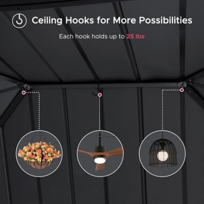 Image showing 7 th Sunjoy 16 ft. x 12 ft. Kingston Hardtop Rectangular Gazebo