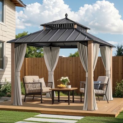 Image showing  10 ft. x 10 ft. Kingston Hardtop Rectangular Gazebo