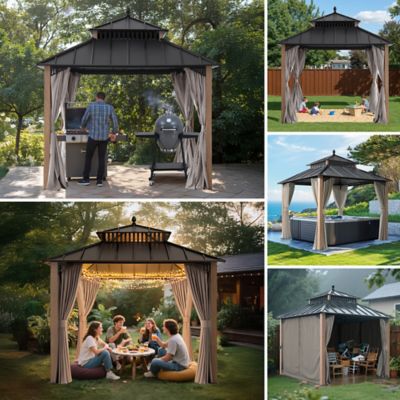 Image showing  10 ft. x 10 ft. Kingston Hardtop Rectangular Gazebo