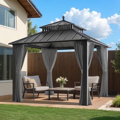 Image showing  10 ft. x 10 ft. Kingston Hardtop Rectangular Gazebo