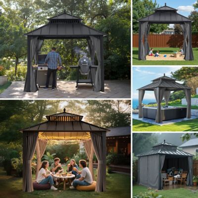 Image showing  10 ft. x 10 ft. Kingston Hardtop Rectangular Gazebo