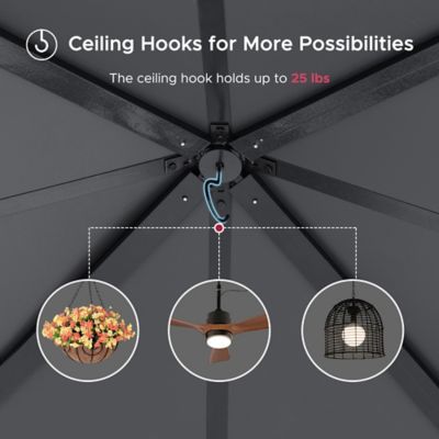 Image showing 5 th Sunjoy 10 ft. x 10 ft. Kingston Hardtop Rectangular Gazebo