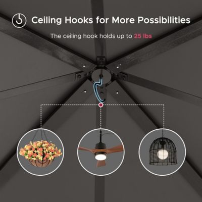 Image showing 6 th Sunjoy 10 ft. x 10 ft. Kingston Hardtop Rectangular Gazebo