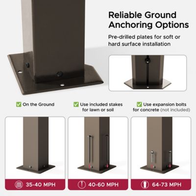 Image showing 9 th Sunjoy 10 ft. x 10 ft. Kingston Hardtop Rectangular Gazebo