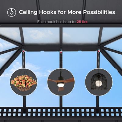 Image showing 5 th Sunjoy 16 ft. x 12 ft Kingston PC Rectangular Gazebo