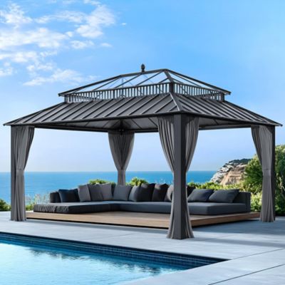 Image showing  16 ft. x 12 ft Kingston PC Rectangular Gazebo