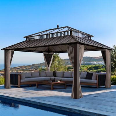 Image showing  16 ft. x 12 ft Kingston PC Rectangular Gazebo