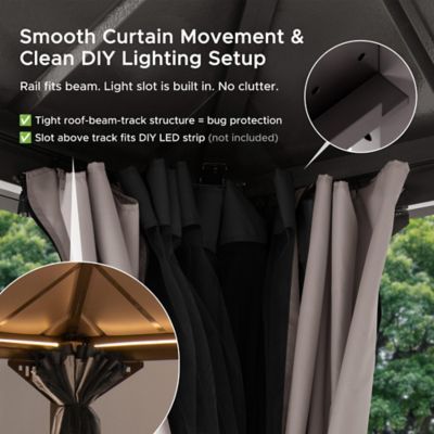 Image showing 8 th Sunjoy 16 ft. x 12 ft Kingston PC Rectangular Gazebo