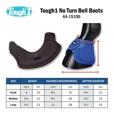 Image showing  No Turn Horse Boots Bell, Turquoise, Medium, 2 ct.