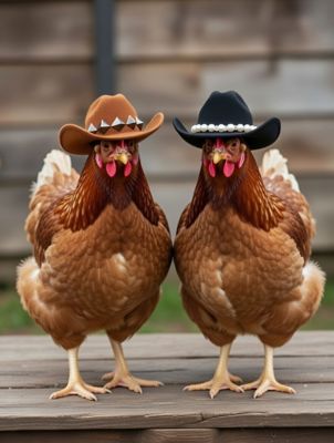 Image showing  Cowboy Hats Brown and Black