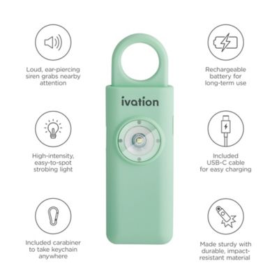 Image showing 5 th Ivation Personal SOS Rechargeable Battery Green