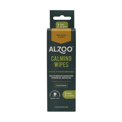 Alzoo Calming Wipes for Dogs and Cats, 7 ct.