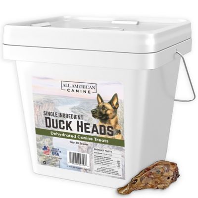 All American Canine Dehydrated Duck Heads, 30 count