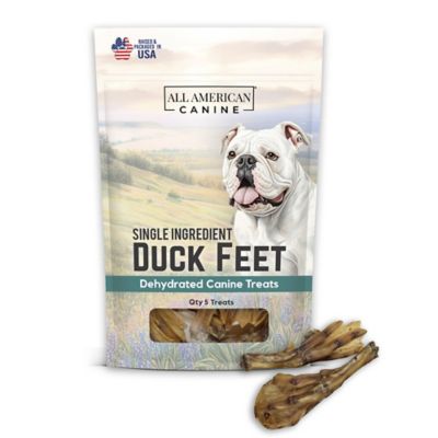 All American Canine Dehydrated Duck Feet, 5 count