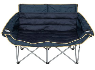 Red Shed 2 Seater Padded Mesh Folding Outdoor Loveseat