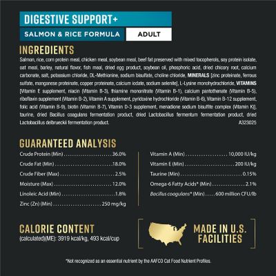 Image showing  AdvantEDGE Digestive Support+ Salmon & Rice Dry Cat Formula Small