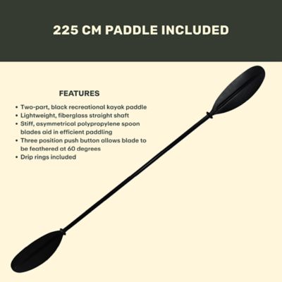 Image showing 6 th Field & Stream 12 ft. Rogue Sit-on-Top Pedal Fishing Kayak, Camo