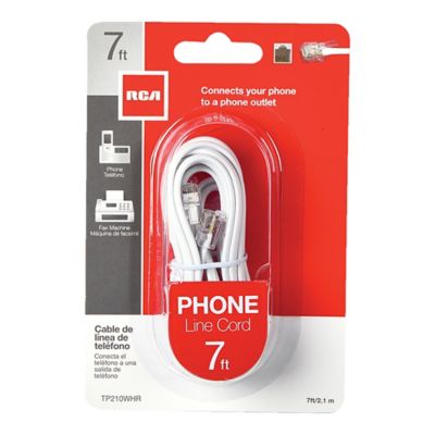 Image showing  Rounded Phone Line Cord 7 ft.