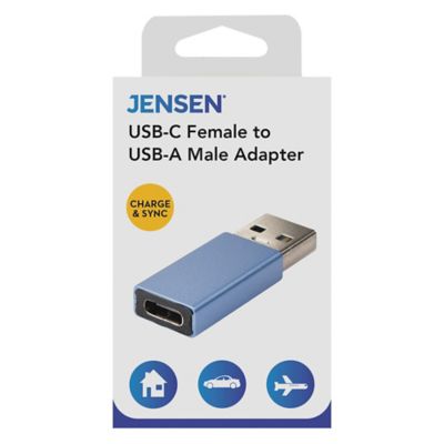 Image showing  Charge and Sync USB-C Female to USB Male Adapter