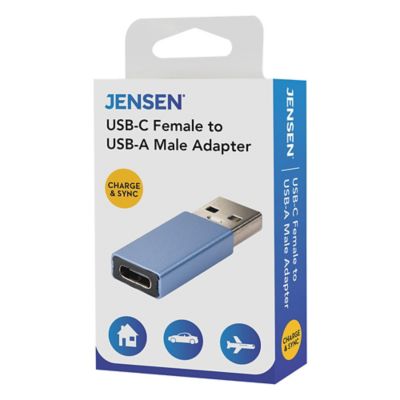 Image showing  Charge and Sync USB-C Female to USB Male Adapter