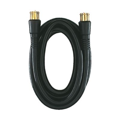 Image showing  RG6 Coaxial Cable with F-Connectors (6 ft.; Black)