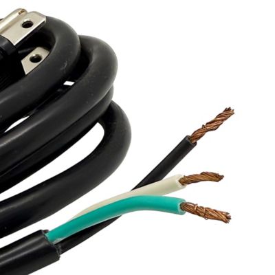 Image showing  Replacement Grounded Power Cord with Stripped End, 9 Ft., Black