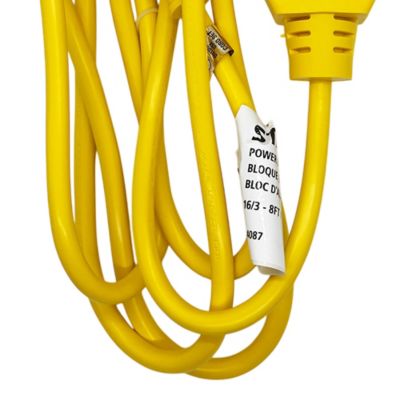 Image showing  PowerBlock 8, 8FT 3-Outlet Outdoor Extension Cord