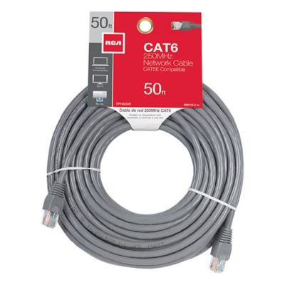 Image showing  50-ft. CAT-6 Cable, Black
