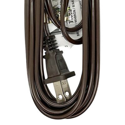 Image showing  CordMax 3-Outlet Indoor Extension Cord 9 Ft. brown