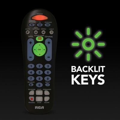 Image showing 6 th RCA 3-Device Backlit Big-Button Universal Remote