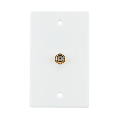 RCA Single Coaxial Flush-Mount Wall Plate