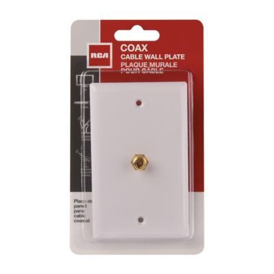 Image showing  Single Coaxial Flush-Mount Wall Plate