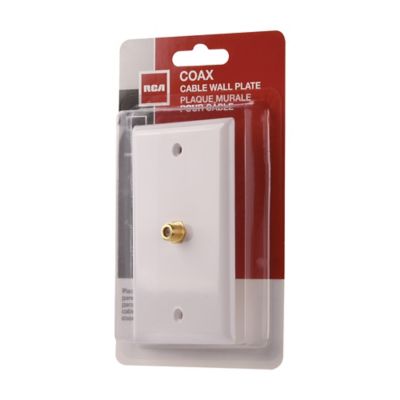 Image showing  Single Coaxial Flush-Mount Wall Plate