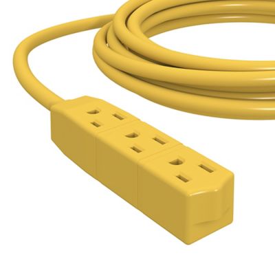 Image showing  CordMax Shop 3-Outlet Heavy-Duty Grounded Indoor Extension Cord, 12-Ft.
