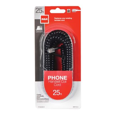 Image showing  Standard Handset Coil Cord (25 ft.; Black)