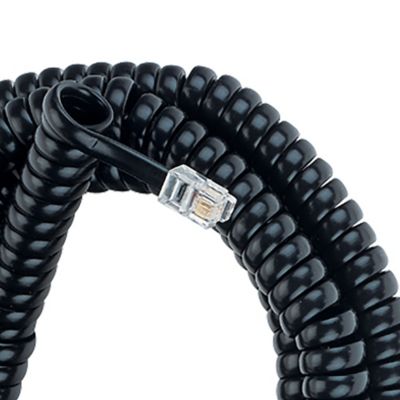 Image showing  Standard Handset Coil Cord (25 ft.; Black)