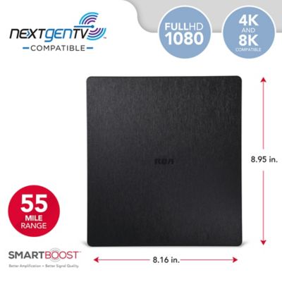 Image showing  Amplified Indoor Flat Multi-Directional HDTV Antenna