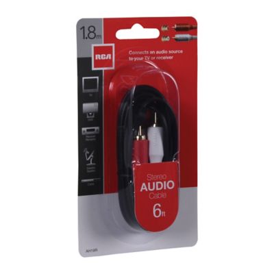 Image showing 5 th RCA Color-Coded Stereo Audio Cable with Connectors 6 ft.