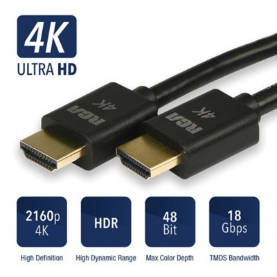 Image showing 8 th RCA Digital Plus High Speed HDMI Cable with Ethernet (6 ft.)