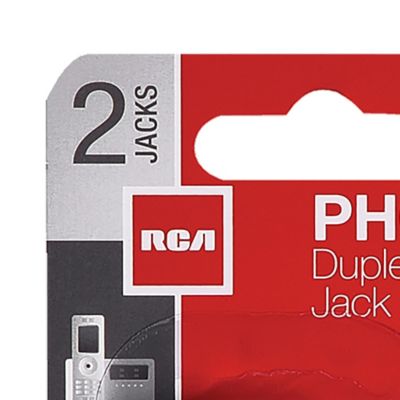 Image showing 5 th RCA TP257WHR Duplex Modular Phone Jack Adapter