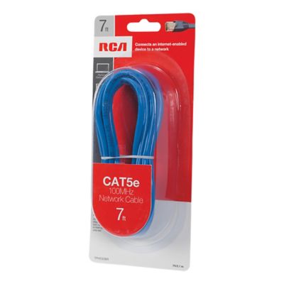 Image showing 5 th RCA CAT-5E 100-MHz Network Cable, (7 ft.)