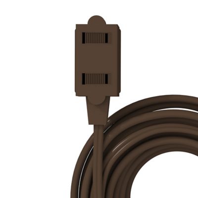 Image showing  CordMax 3-Outlet Indoor Extension Cord 15 Ft. brown