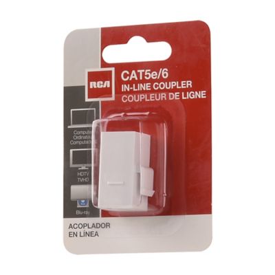 Image showing  CAT-5E/6 in.-Line Coupler, White
