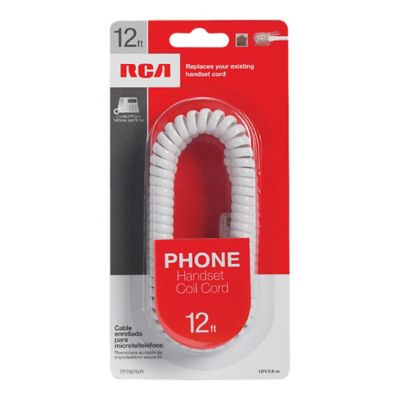 Image showing  Standard Handset Coil Cord (12 ft.; White)