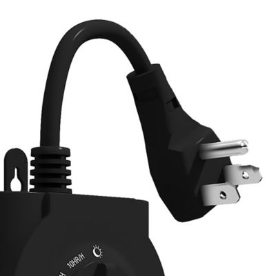 Image showing  LightTimer Select Twin 2-Outlet Grounded Outdoor Photocell Timer with 6-in. Cord